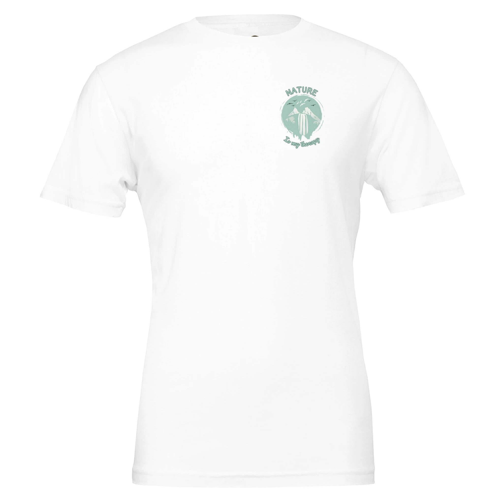 Nature is my therapy women's 100% cotton Crewneck t-shirt front view