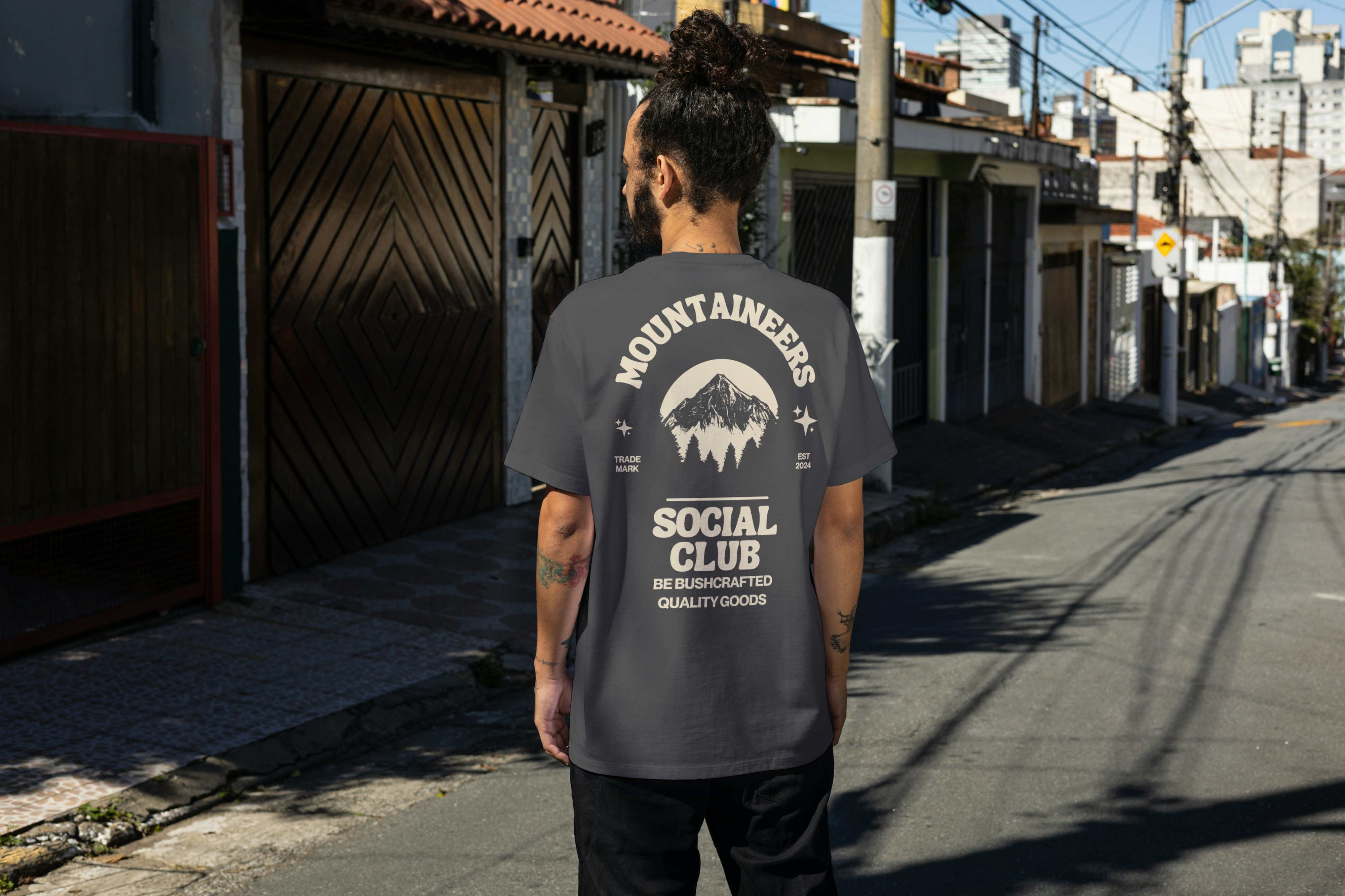 Mountaineers Social Club 100% Men's Cotton T-Shirt Every purchase gives back to nature.